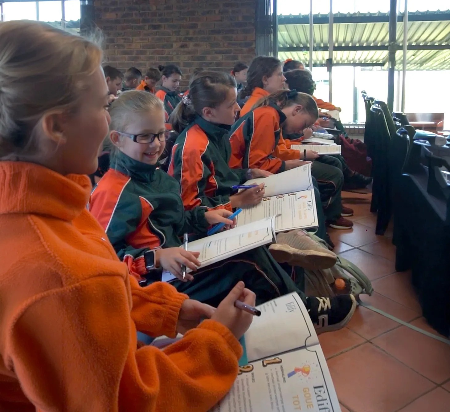 School children during the Edify Study Skills Course